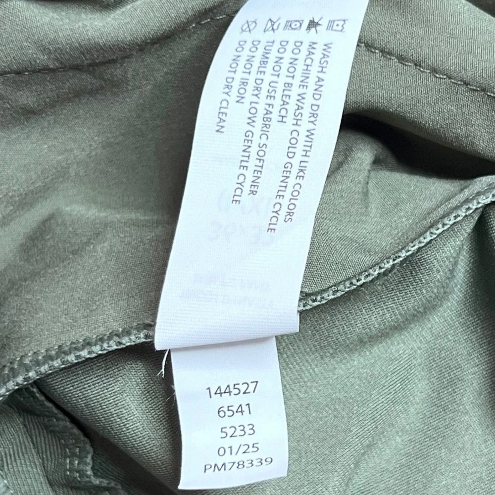 SKYR Men's Performance Stretch Pants‎ 36x32 Olive Green UPF 4-Way Stretch NWT